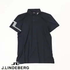 2025年春夏モデル★J.LINDEBERG ★メンズゴルフウェア★M23A Heath Strike Polo ★カラー098ネイビー★サイズ46