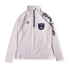 le coq sportif ルコック スポルティフ ハーフジップ プルオーバーシャツ ストレッチ ドライ シャツ M/ホワイト スポーツ ゴルフ
