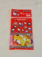 サンリオ レトロ ゴー(GO) クラシック レッド hello kitty(ハローキティ) ステッカー 100個入り