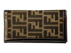FENDI (フェンディ) 札入れ FFロゴ ヴィンテージ 長財布 ブラウン ブランド/036