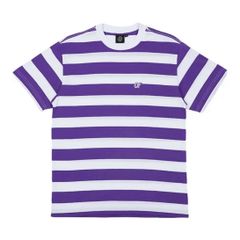 【新品・未使用】ODD FUTURE STRIPE S/S T-SHIRTS (LOGO OF) PURPLE