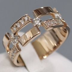 K18PGダイヤモンドリング D0.50 6.7g #17 - メルカリ 