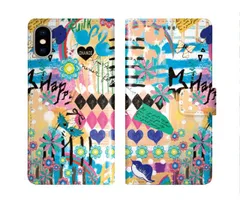 [iPhone11 Pro Max] iPhone16 ケース スカラー スマホケース 手帳型 iPhone16 Pro ケース アイフォン16 15 14 13 12 11 スマホカバー 全機種対応 手帳 ScoLar フラミンゴ リボン ハート 手書き風 