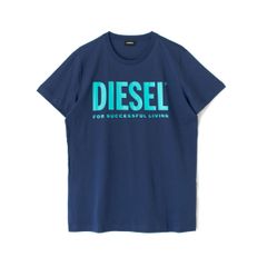 新品タグ付 DIESEL ディーゼル 半袖 定番 ロゴ Tシャツ T-DIEGO-LOGO 00SXED 0AAXJ 青 ブルー メンズ レディース ユニセックス ジェンダーレス 当店管理番号 2021103000143