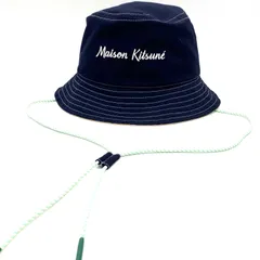 MAISON KITSUNE メゾンキツネ　バケットハット　バケハ　キャップ　帽子　ロゴ　XSサイズ