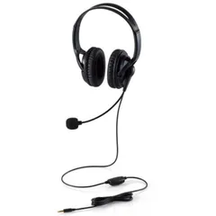 エレコム ELECOM 両耳大型4極有線ヘッドセット HS-HP02STBK ヘッドホン ヘッドフォン マイク 軽量 両耳 シンプル