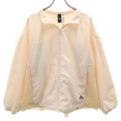 adidas アディダス ウインドブレーカー L クリーム レディース 古着