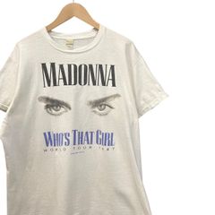 80s ビンテージ MADONNA ツアー プリント バンド Tシャツ XL ホワイト 80年代 USA製 アメリカ製 マドンナ バンT ロックT
