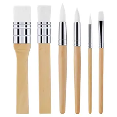 画筆 絵筆 絵の具 アクリル筆 油絵 水彩 面相筆 油絵筆 丸筆 平筆 水彩筆 平型筆 多用途筆 アクリル絵の具 6本セット 水彩画 筆 ペイントブラシ 短毛筆 絵の具セット 油絵用筆 画材筆 多用途 携帯便利