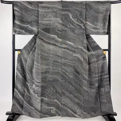 美品　小紋着物　さが美　染谷梅治　広衿　袷　裄69.5cm　丈166.5cm 美品 小紋着物 さが美 染谷梅治 広衿 袷 裄69.5cm 丈166.5cm