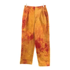 ユニクロ MARNI タックワイドフィット コーデュロイパンツ L オレンジ系 UNIQLO レディース