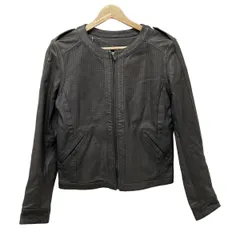 COMPTOIR DES COTONNIERS 美品 シングルライダース 羊皮 2025年最新】Comptoir des cotonniers レディース シングル