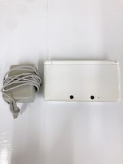＊【初期化済み】Nintendo ニンテンドー　3DS ホワイト　本体　充電器　割れあり【ゲーム機本体】【1】