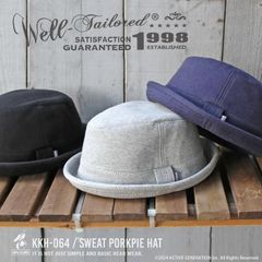 Well-Tailored/ ウェルテイラード SWEAT PORKPIE HAT ポークパイハット スウェット 折りたたみ アウトドア 釣り 登山 無地 シンプル レディース メンズ ブランド