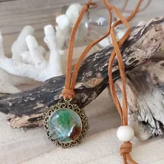 スウェードレジンネックレスNo.2