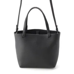 The Row Small パークトート ブラック 美シルエット Small N/S Park レザートートバッグ ブラック – The Row