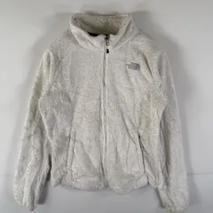 古着 ザ・ノースフェイス THE NORTH FACE フリースジャケット フルジップ ボア アウトドア ワンポイントロゴ刺繍 S  ホワイト レディース