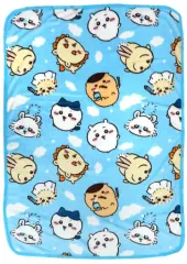 【中古】タオル・手ぬぐい 集合(ブルー) ブランケット ハーフサイズ 「ちいかわ なんか小さくてかわいいやつ×しまむら」