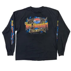 【物流センター】 中古 長袖Ｔシャツ NEW HAMPSHIRE MOTOR SPEEDWAY NASCAR ブラック 【101】