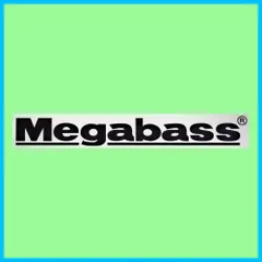 カッティングステッカー Megabass 15cm ブラック