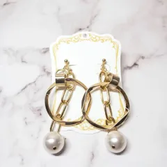 【UNICORN】Chain & Square イヤリング ピアス