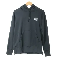 ヘリーハンセン HELLY HANSEN HHロゴ スウェットパーカ  HE32123 プルオーバー 長袖 アウトドア スポーツウェア 刺繡 裏毛 WM 黒 ブラック ■SM3 Xのサムネイル