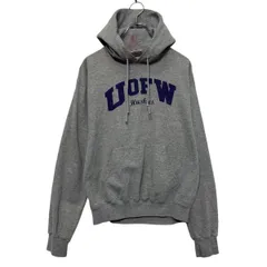 champion プリント スウェット パーカー チャンピオン S グレー プルオーバー 古着卸 アメリカ仕入 a610-7023