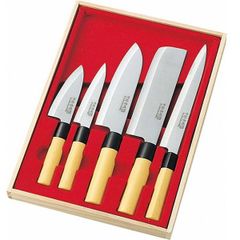 中村孝明 和包丁5本セット 菜切包丁 万能包丁 ペティナイフ 刺身包丁 小出刃包丁 NKL-01 [送料無料(一部地域を除く)]mer004