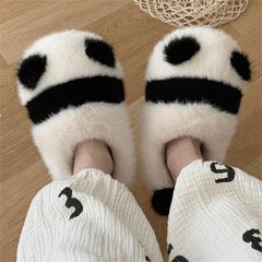 パンダスリッパ レディース スリッパ 厚底 可愛い あったか もこもこ ふわふわ 秋冬 新作 パンダ シューズ お洒落 滑り止め 歩きやすい ルームシューズ 室内
