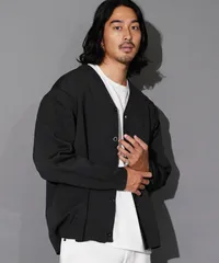 新品 未使用 JIGGYS SHOP(ジギーズショップ)ウォッシャブルミラノリブカーディガン 217388 ブラック