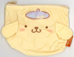 【中古】バッグ ポムポムプリン 「サンリオキャラクターズ ふわふわFACE台形ポーチ」