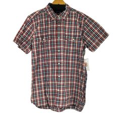 トミーヒルフィガー TOMMY HILFIGER CUSTOM FIT S/S チェックシャツ メンズ JPN：L 