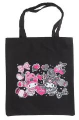 【中古】バッグ マイメロディ＆クロミ(ブラック/真顔) トートバッグ 「Happyくじ My Melody ＆ Kuromi 50th＆20th Anniversaries」 B賞