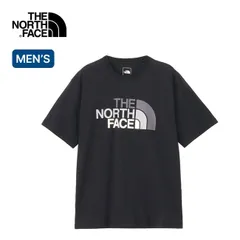 【新品】THE NORTH FACE ノースフェイス S/SフラッシュドライカラフルロゴコットンTee メンズ ブラック