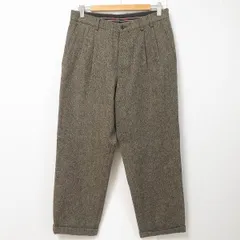 #wnc パパス Papas パンツ スラックス M グレー系 ツイード ツータック メンズ [924042]のサムネイル