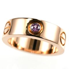 Cartier カルティエ ラブリング 1Pサファイア K18PG ピンクゴールド ピンクサファイア SIZE:49 AU750 指輪
