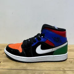 NIKE 2020 WMNS AIR JORDAN 1 MID SE PATENT BLEND CV5276-001 (US9.5/JP26.5cm) ナイキ エアジョーダン1ミッド スニーカー 心斎橋店