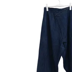 antiqua アンティカ 綿混 デニム ワイド パンツ フリーサイズ オールシーズン