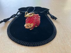 【新品・訳あり】パチスロ　BILLY　ビリー　ジュエリーストラップ　レッド　ストーン取れあり
