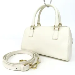 OH25034 美品 Gianni Notaro ジャンニノターロ 2WAY ミニボストンバッグ ハンドバッグ ショルダーバッグ レザー 白 ホワイト イタリア製