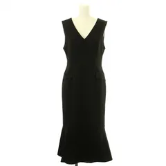 ストロベリーフィールズ STRAWBERRY-FIELDS ワンピース ジャンパースカート マーメイドスカート ロング 2 黒 ブラック /DK