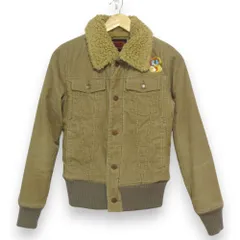 美品 HYSTERICS ヒステリックス ヒステリックグラマー 刺繍 ボア コーデュロイジャケット サイズF ブラウン系 レディース 古着 中古 USED