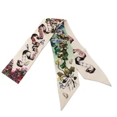 ✨美品✨ クリスチャンディオール ミッツァ スカーフ アニマル DIOR ディオール スカーフ ミッツァ スカーフ Butterfly Around