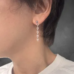 【新商品】片耳 アンカーチェーンピアス メンズ レディース アクセサリー 船 鎖 トレンド ワンポイント 錆びにくい シンプル ペア プレゼントに カジュアル きれいめ ストリートファッション 男性 女性 人気 アクセサリー アレルギー対応 3cm