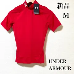 【新品】アンダーアーマー ヒートギア　M　コンプレッション　アンダーシャツ　半袖　メンズ　シャツ　レッド