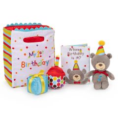 GUND マイ 1st バースデー プレイセット 誕生日 くまのぬいぐるみ 布絵本 おもちゃ セット ガンド