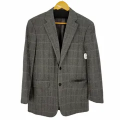 ランバンコレクション LANVIN COLLECTION チェック柄 カシミヤ混 テーラードジャケット サイドベンツテーラードジャケット メンズ  R48のサムネイル