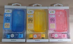 キッズケータイ SH-03M TPUケース ブルー,イエロー,ピンク ルプラス(Leplus)製