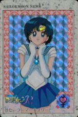 ux19 カード セーラームーン バンダイカードダス  キラ 72 セーラーマーキュリー 水野　亜美 