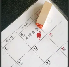 スケジュールスタンプ はんこ　卓球(ゴム印)